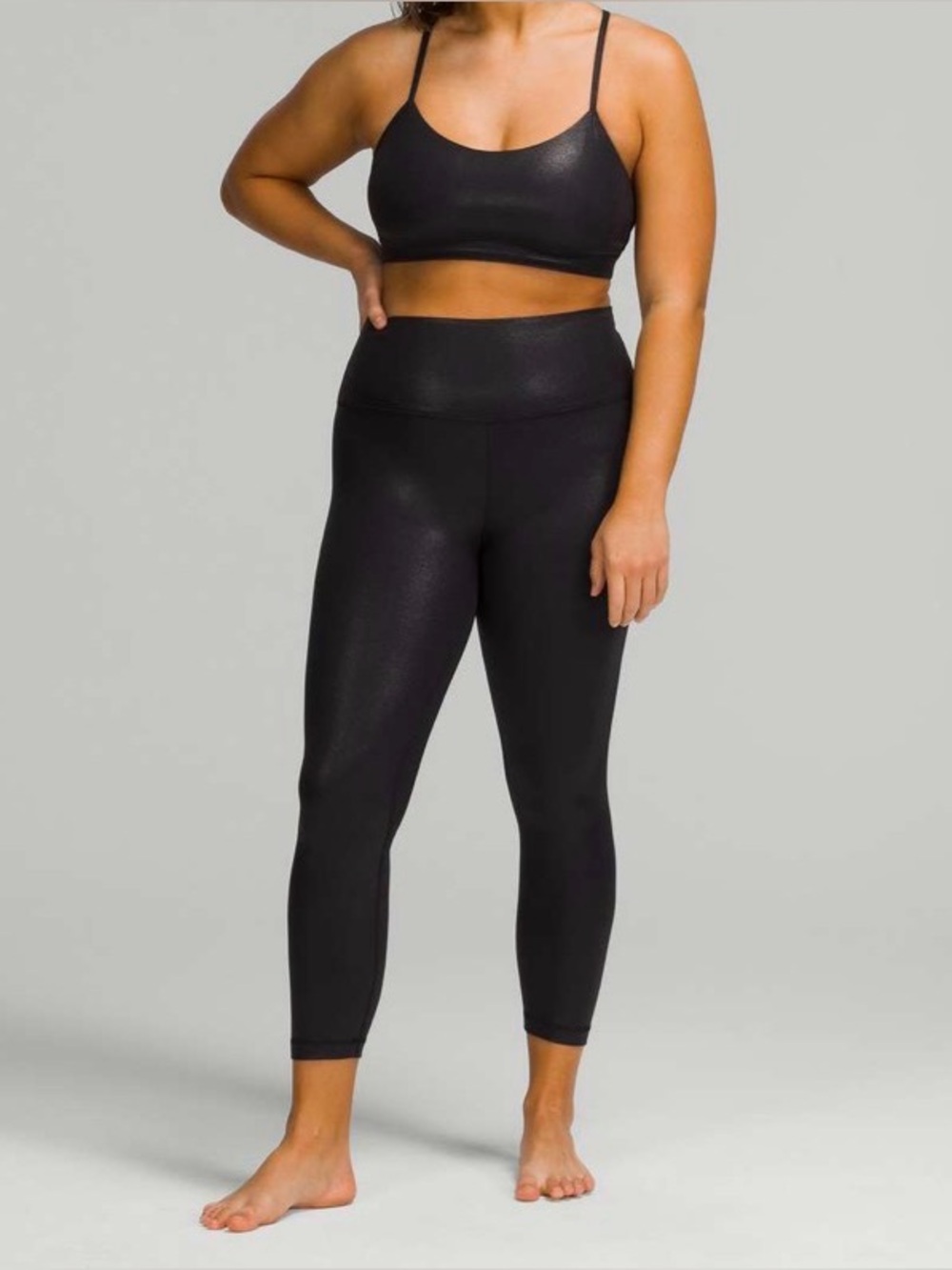 Lululemon Align High Rise Pant *Shine Radiate Foil Print Black